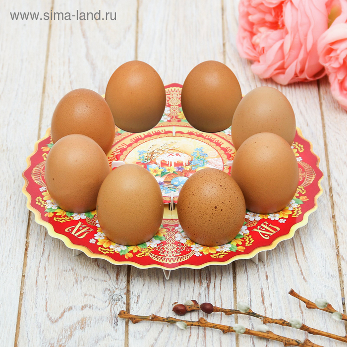 Подставки для яиц  Сима-Ленд Подставка пасхальная на 8 яиц «Пасхальная композиция»