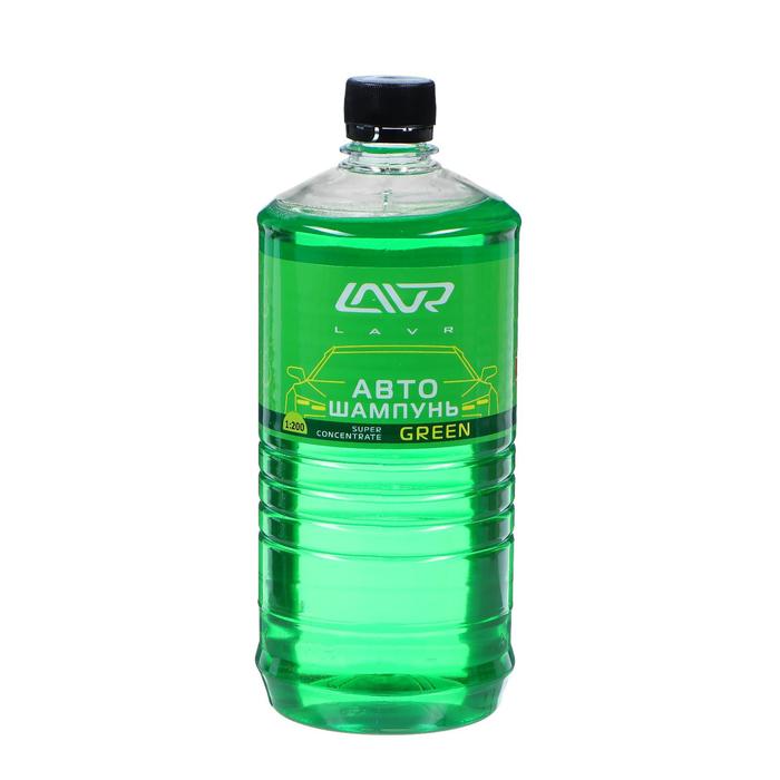 Автошампунь-суперконцентрат LAVR Green, 1 л, бутылка Ln2265, контактный5 омыватель стекол концентрат lavr green 1 л бутылка ln1222
