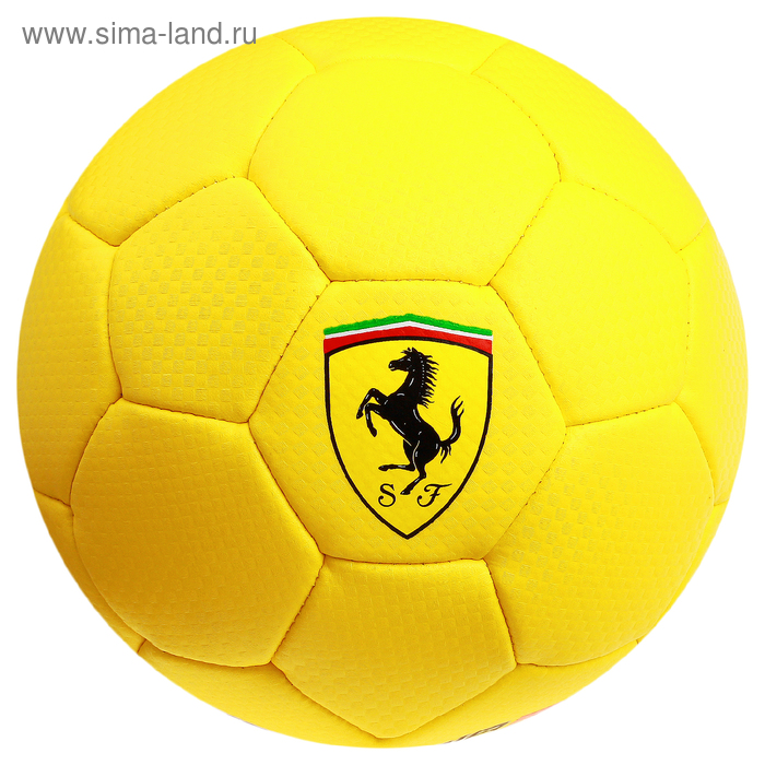 фото Мяч футбольный ferrari, размер 2, pu, цвет жёлтый