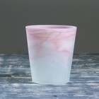 Кашпо "Бальзамин" алебастр розово-матовый 1,2 л
