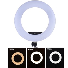 

Кольцевая лампа OKIRA FD 480, 86 Вт, 480 светодиодов, d=46 см, + штатив, черная