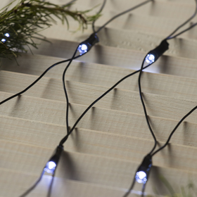 

Гирлянда «Сеть» 2 × 2 м, IP20, тёмная нить, 224 LED, свечение белое, 8 режимов, 220 В, УЦЕНКА
