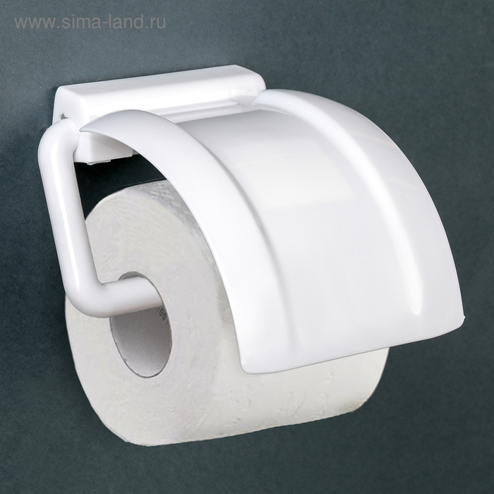 фото Держатель для туалетной бумаги idea, цвет белый
