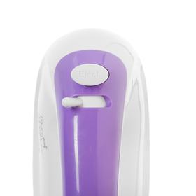

Миксер Sakura SA-6311V, ручной, 250 Вт, 5 скоростей, 2 насадки, бело-фиолетовый