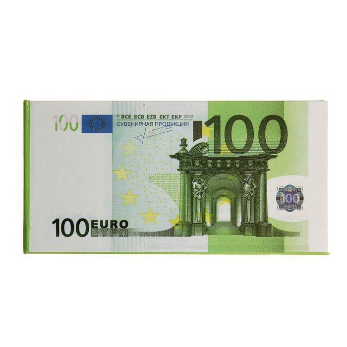 Отрывной блокнот 100€ денежный блокнот отрывной номинал 2000 рублей