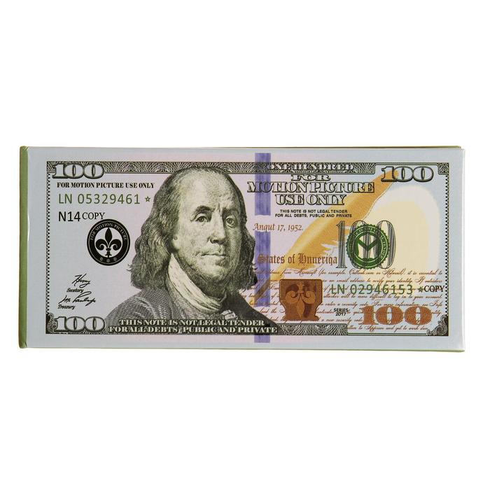 Отрывной блокнот 100$ отрывной блокнот пачка денег 100 долларов в твёрдом переплёте