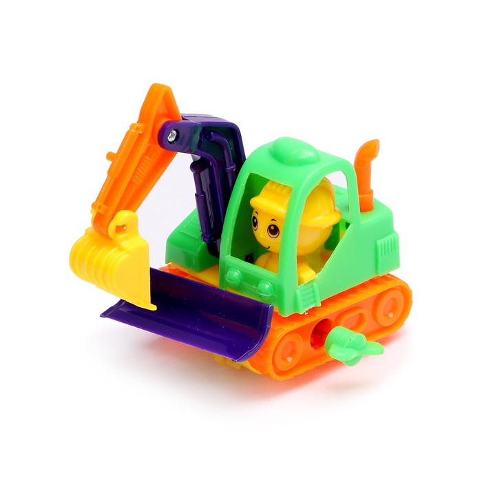 Игрушка заводная "Экскаватор" цвета МИКС