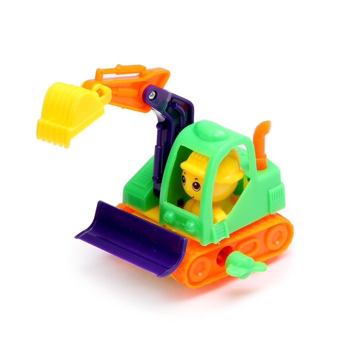 Игрушка заводная "Экскаватор" цвета МИКС