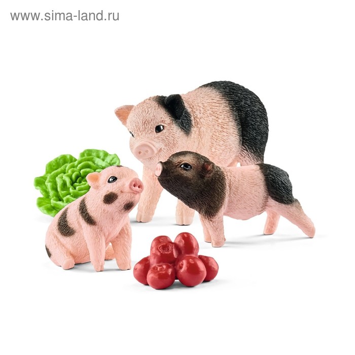 фото Игровой набор «мама свинья с поросятами» schleich