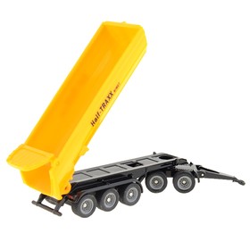 

Игрушечный трактор с прицепом-кузовом JCB, жёлтый, масштаб 1:87