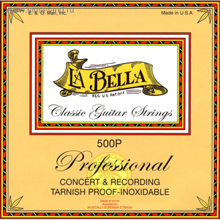 

Струны для классической гитары LA BELLA 500P Recording Concert