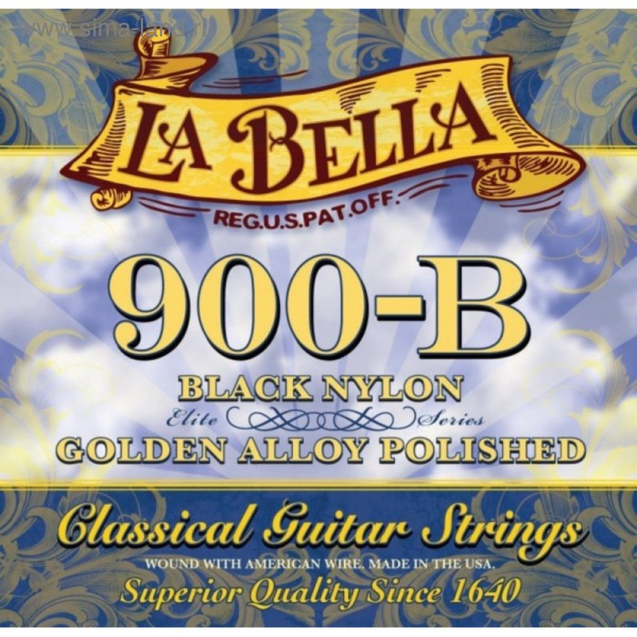 фото Струны для классической гитары la bella 900b golden superior