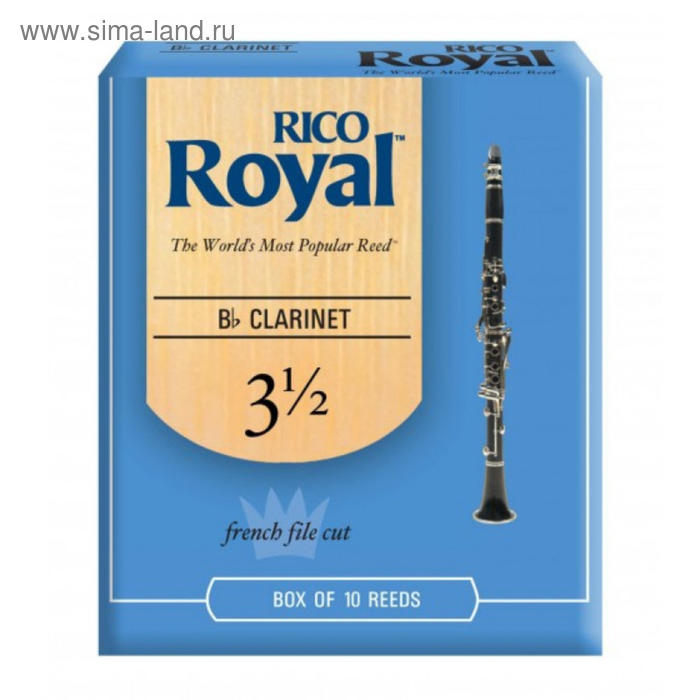 

Трости для кларнета RICO RCB1035 Royal Bb №3,5 10 шт/упак
