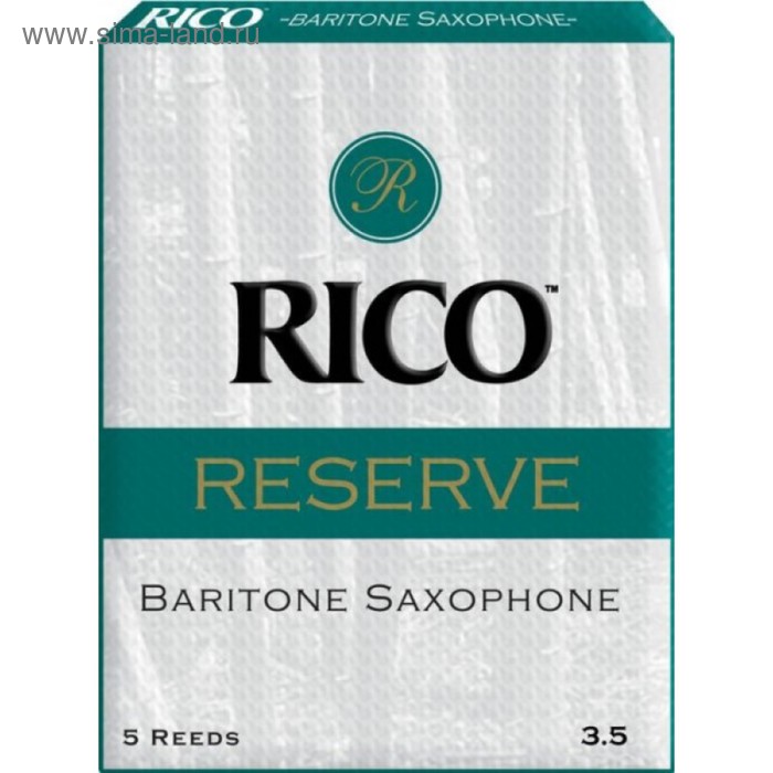 

Трости для саксофона баритон RICO RLR0535 Reserve №3,5, 5 шт/упак