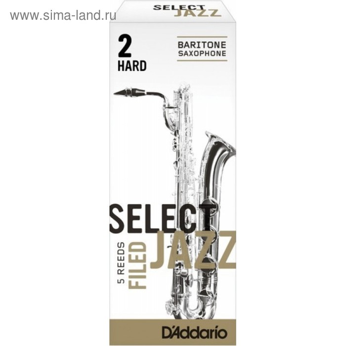 фото Трости для саксофона баритон rico rsf05bsx2h select jazz fld, 2h, 5 шт/упак