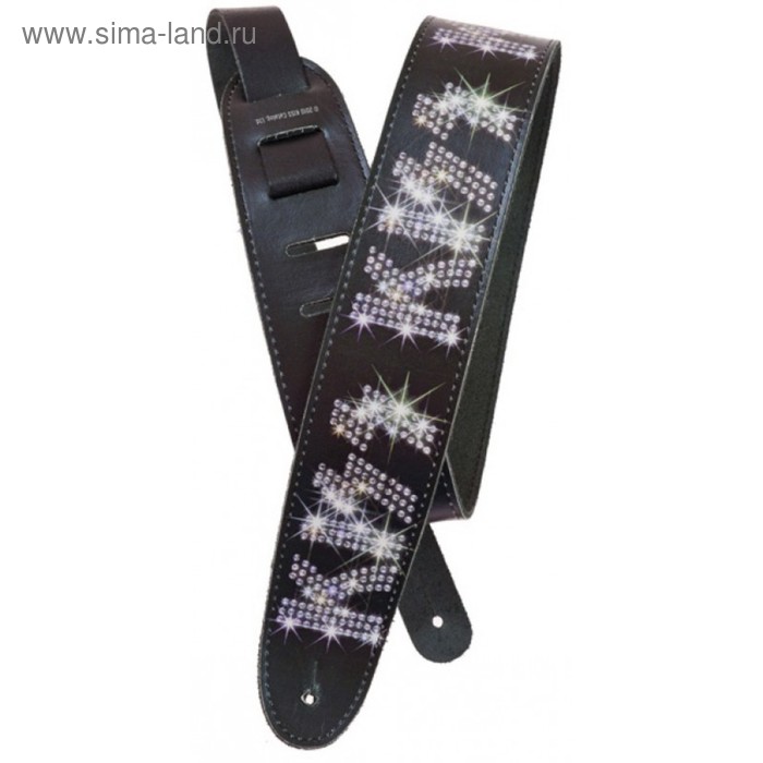 

Гитарный ремень PLANET WAVES 25LK02, кожа, серия KISS Strap Collection, рисунок Rhinestone