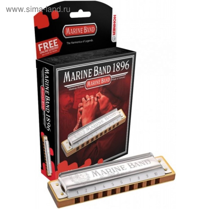

Губная гармошка HOHNER Marine Band 1896/20 D натуральный минор (M1896436X)