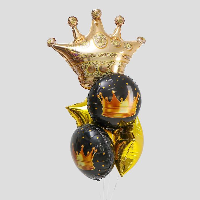 Букет из шаров Король вечеринки, фольга, набор из 5 шт.