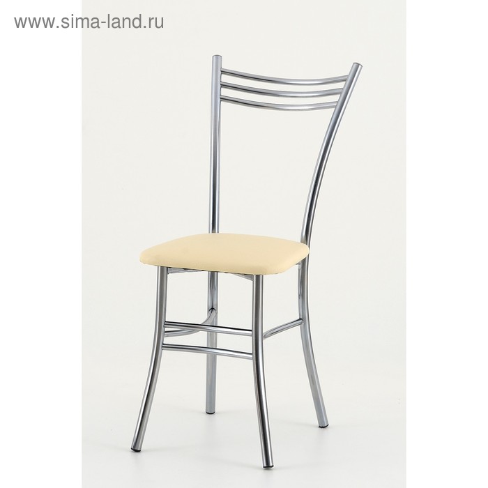 Стул «Увертюра», хром, цвет ваниль стул квартет r 365 × 440 × 920 мм хром цвет ваниль