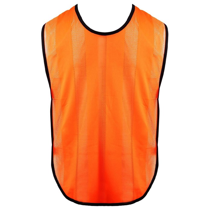 Манишка футбольная на резинке, цвет оранжевый