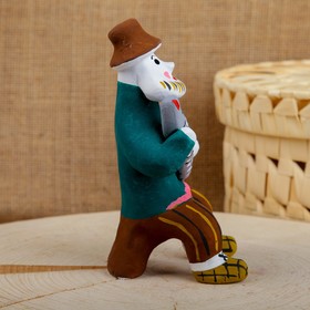 

Сувенир «Мужик со щукой», 6×7×12,5 см, каргопольская игрушка