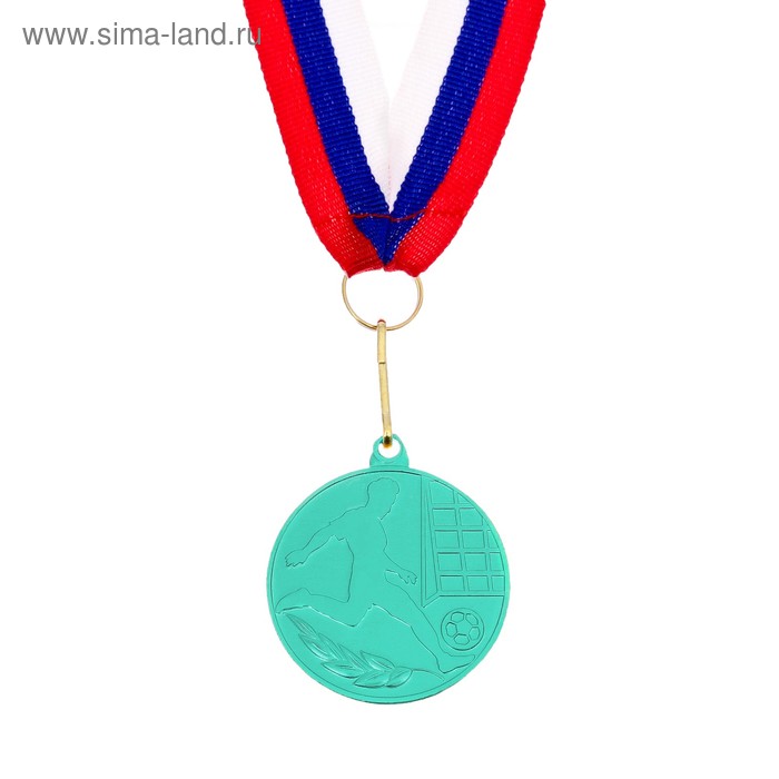 Медаль тематическая «Футбол», зелёный, d=5 см