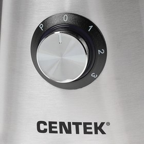 

Блендер Centek CT-1327, стационарный, 1000 Вт, 1.5 л, 3 скорости, импульс, чёрно-серебрист.