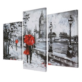 

Картина модульная на подрамнике "Чёрно-белый Лондон" (33х45; 33х50; 33х66) 99х65см