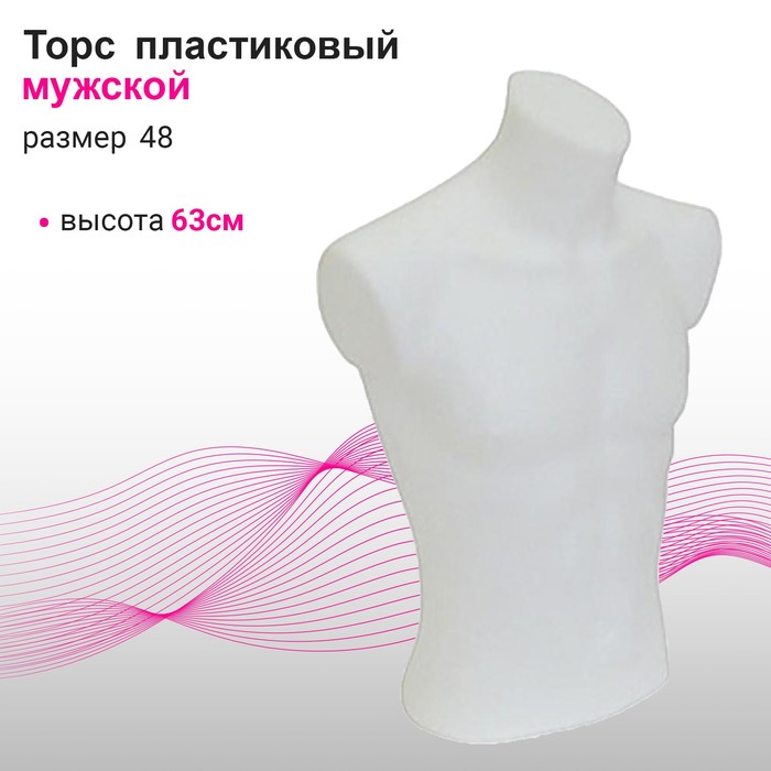 

Торс мужской T21, размер 48, h63, белый
