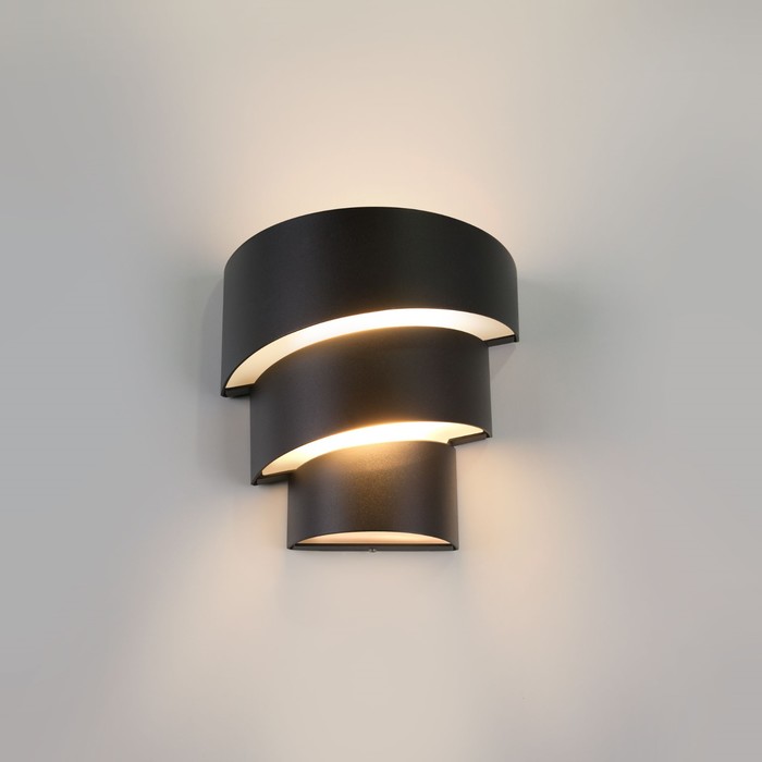 Светильник светодиодный 1535 TECHNO, IP54, 3000K, 15 Вт, цвет чёрный