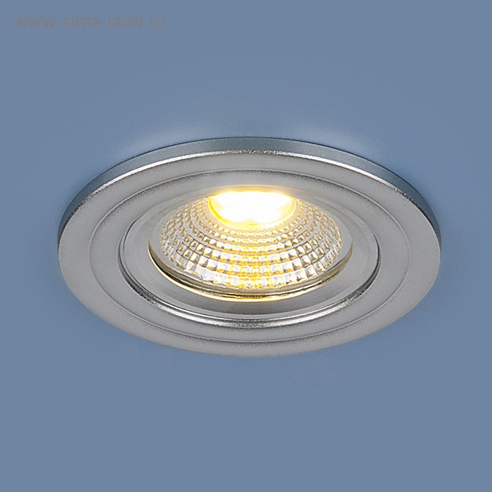

Светильник светодиодный 9902 LED, IP20, 3200K, 3 Вт, d=60 мм, цвет серебро