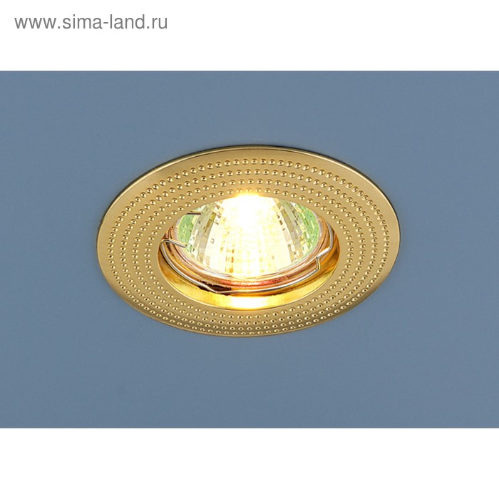 

Светильник 601 MR16 GD, IP20, 35 Вт, G5.3, d=60 мм, цвет золото