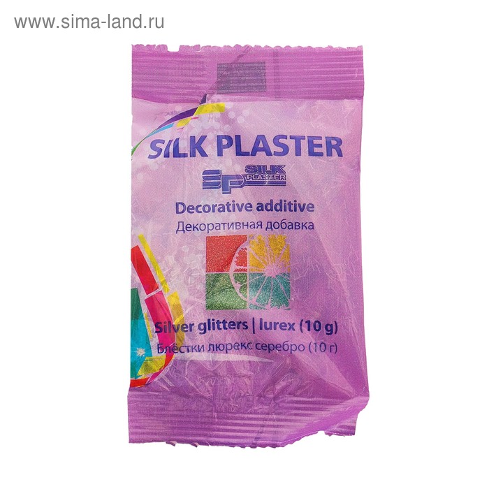 

Блестки Silk Plaster, люрекс, серебряные