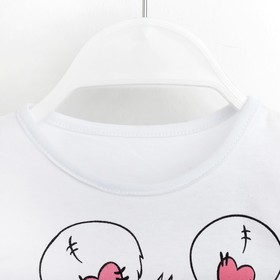 

Футболка для девочки "Мишка" р. 34 (122-128см), белый