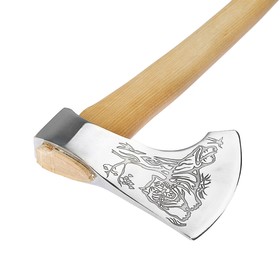 

Топор охотничий "Труд-Вача" Тигр, 1400 г, ручная сборка, деревянные клинья, хромированный