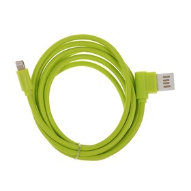

Кабель LuazON, Lightning - USB, 1 А, 1 м, двухсторонний, угловой, МИКС