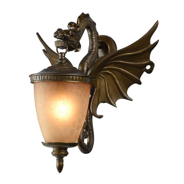 Светильник "Дракон", E27, 60 Вт, IP44, цвет золотисто-коричневый
