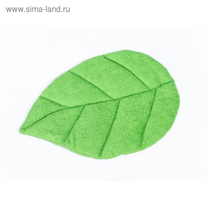 фото Подушка декоративная «листочек», размер 61 × 43 см, махра/микрофибра wowpuff