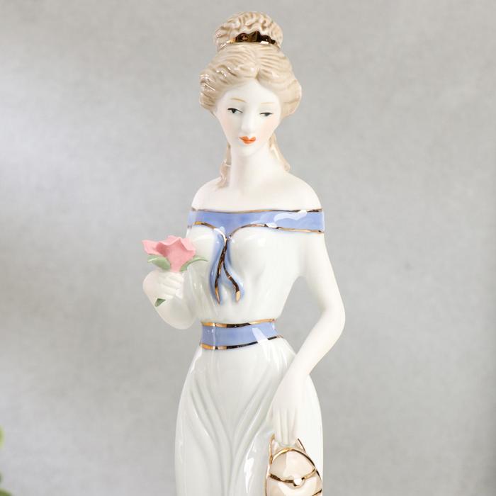 Сувенир под фарфор "Девушка с розой"