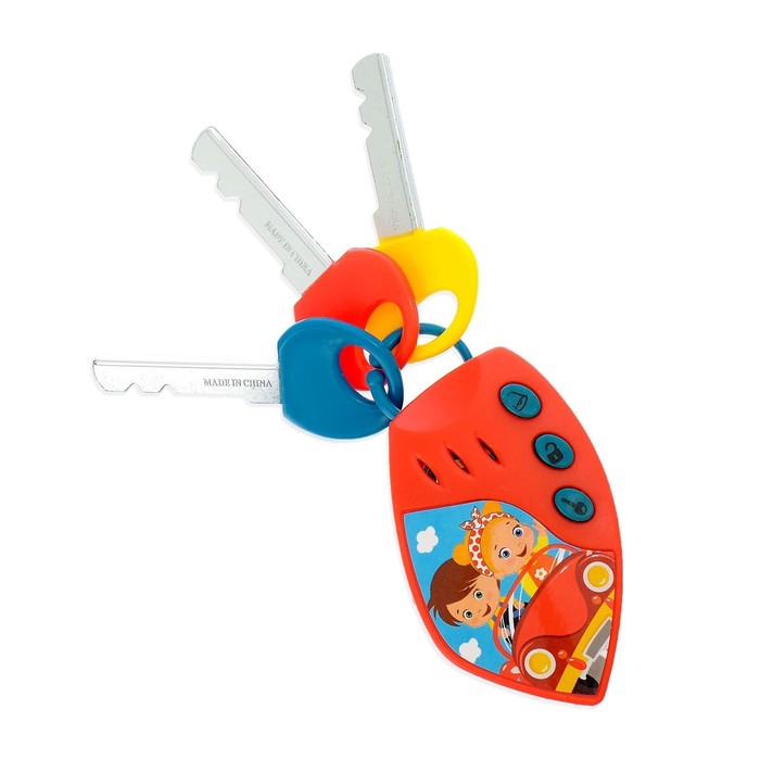 

Брелок музыкальный «Я водитель», цвет красный