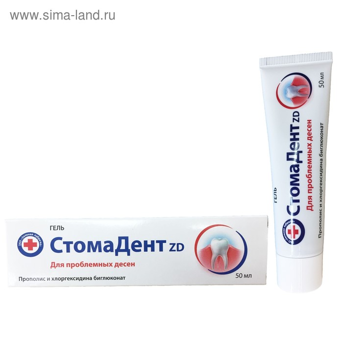 

Гель для дёсен «СтомаДент ZD» с прополисом и хлоргексидином биглюконатом, 50 мл.
