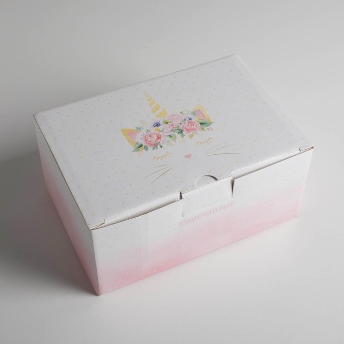 фото Коробка‒пенал «замурчательный подарок», 22 × 15 × 10 см дарите счастье