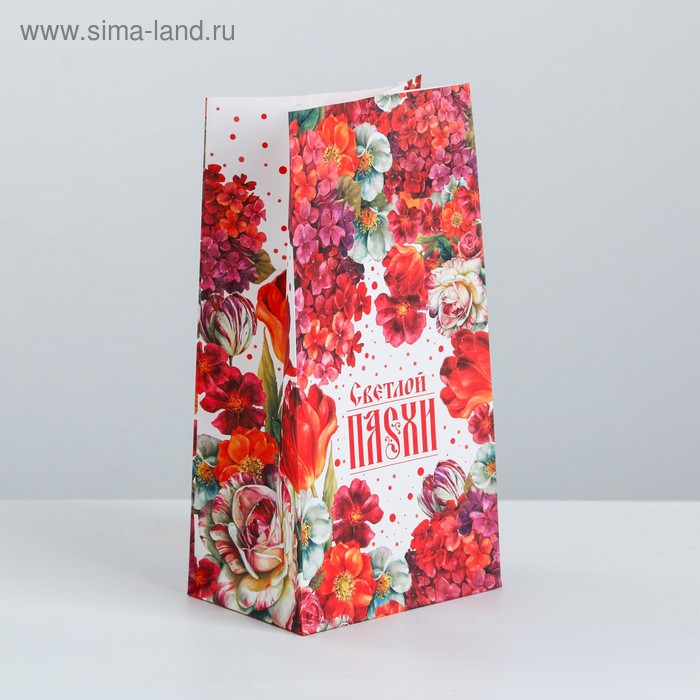   Сима-Ленд Пакет подарочный без ручек «Светлой Пасхи», 10 × 19.5 × 7 см