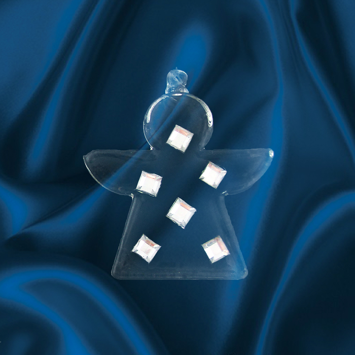 Ёлочные игрушки "Ангелочки с кристаллами" (набор 3 шт.)