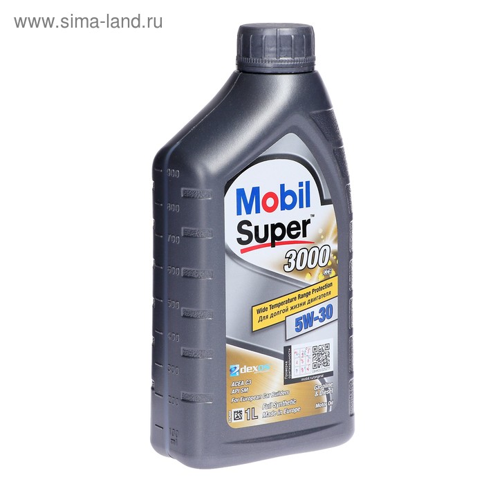 Моторное масло Mobil SUPER 3000 XE 5w-30, 1 л масло моторное mobil super 3000 x1 5w 40 1 л синтетика