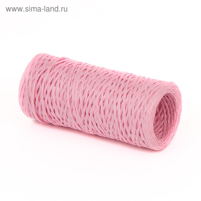 Проволока с бумажным покрытием 1.5 мм х 50 м, 80 г, розовая
