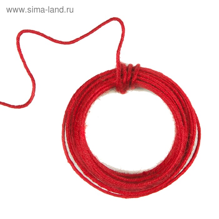 Проволока «Спираль» в оплетке, 3 мм х 4,5 м, 55 г, красный