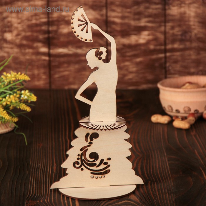 Салфетница «Танцовщица с веером», 25×14,5×0,3 см