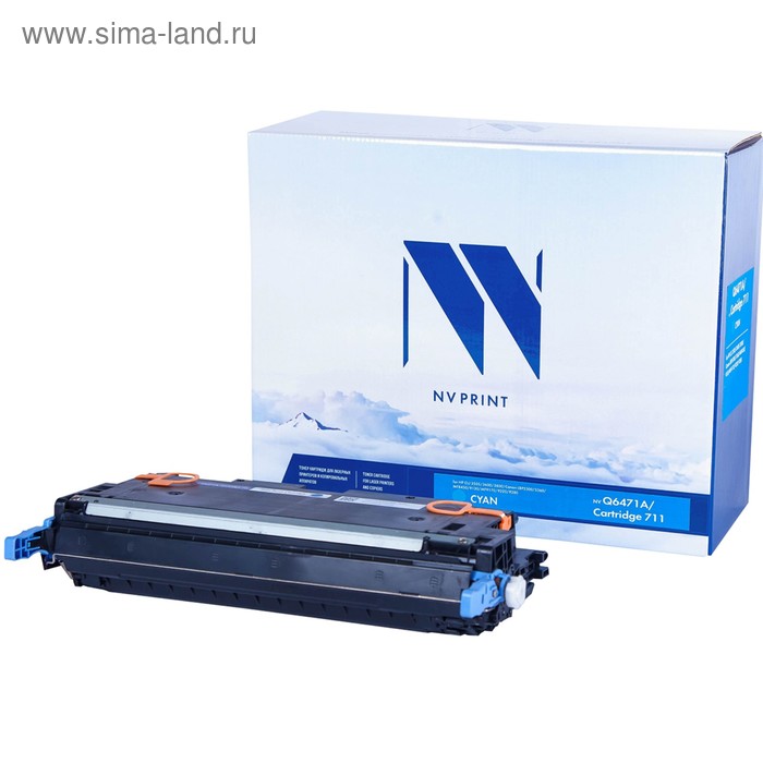 

Картридж NVP NV- Q6471A/NV-711, для HP LaserJet Color, 4000k, совместимый, голубой