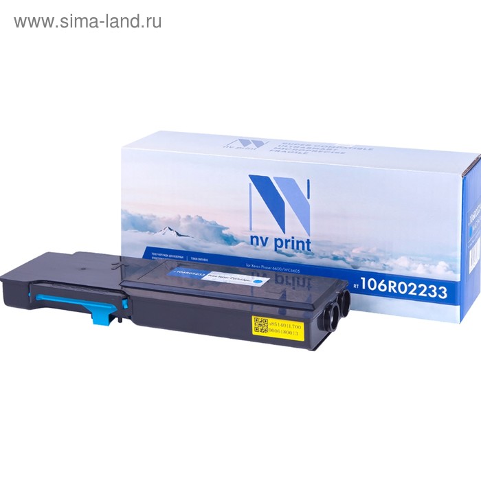 

Картридж NV PRINT NV-106R02233 для Xerox Phaser 6600/Work Centre 6605 (6000k), голубой